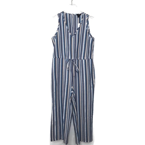 Drew Sleeveless Striped Jumpsuit Size Small NEW - Picture 2 of 9